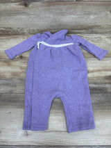 Ralph Lauren Soft Knit Wrap Collared Coverall Purple sz 6m
