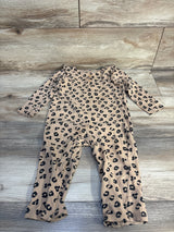 Old Navy Leopard Print Coverall Brown sz 18-24m