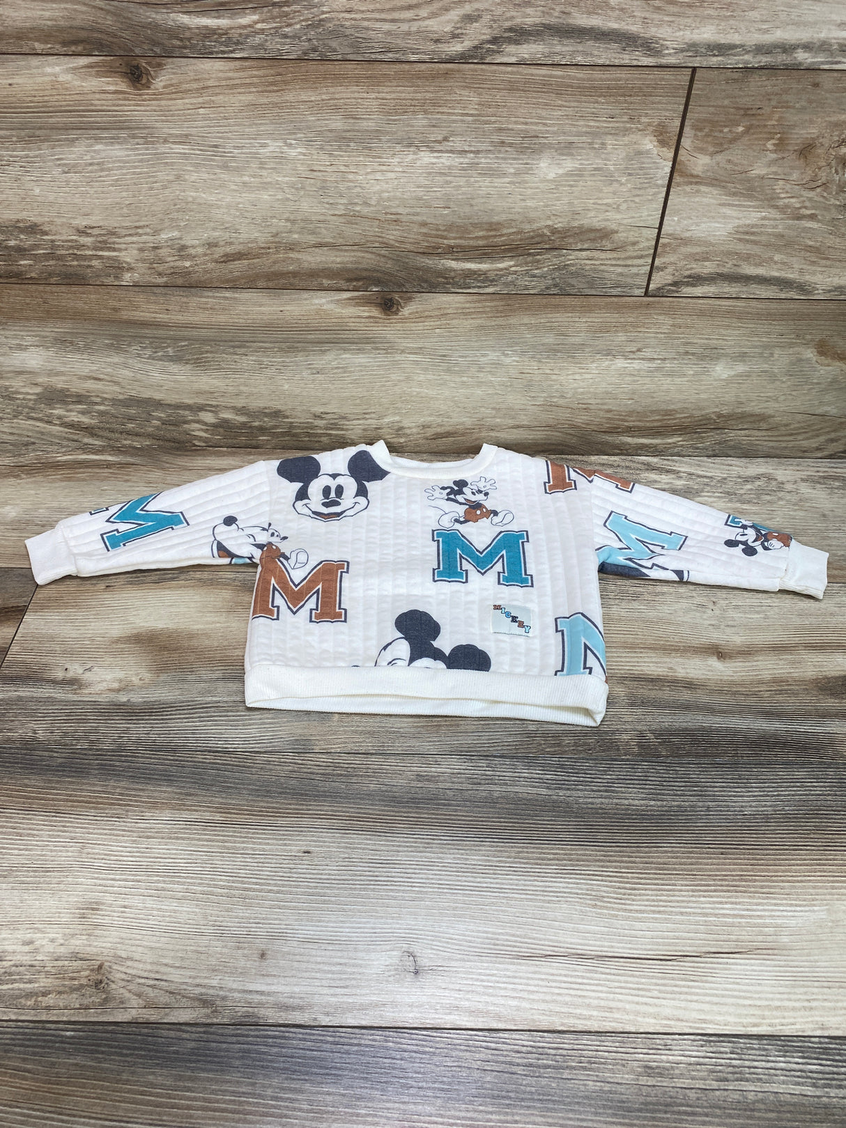 Disney Junior Mickey Mouse Sweatshirt White sz 2T