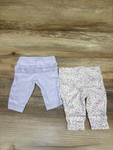 Carter's 2pk Pants Purple sz Newborn
