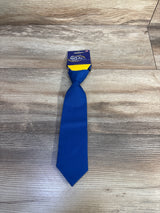 NEW Ee Dee Trim Cip-On Solid Blue Tie
