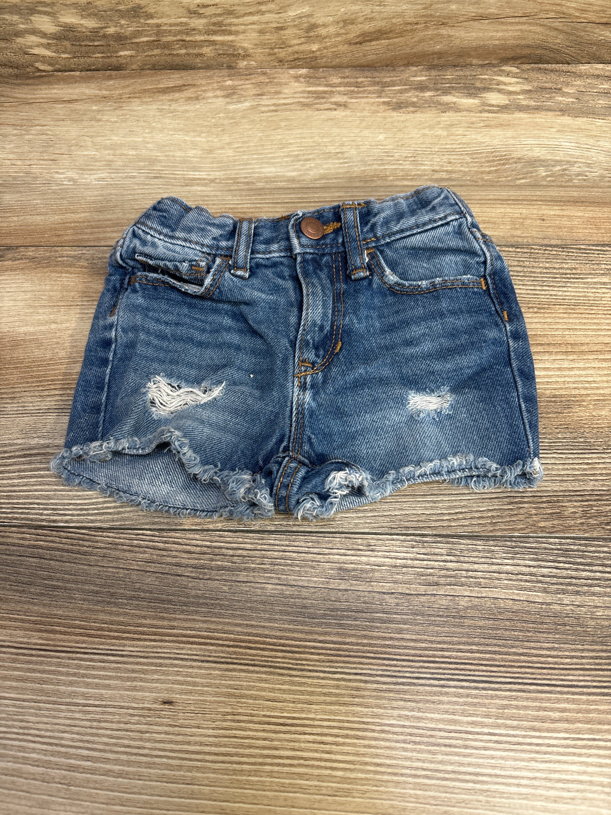 Old Navy Slouchy Straight Denim Shorts Blue sz 18-24m