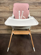 Dream on Me Nibble 2 in 1 Wooden Highchair in Pink