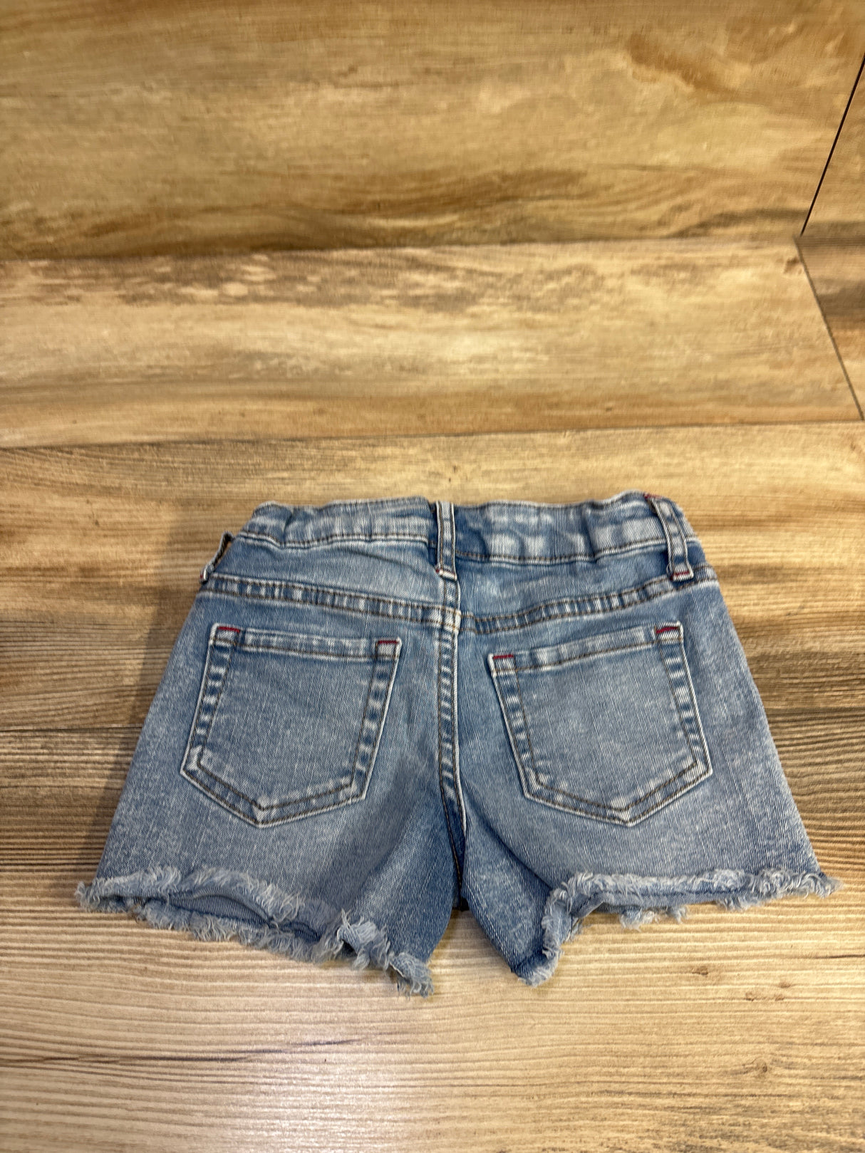 Cat & Jack Embroidered Star Denim Shorts Blue sz 4/5T