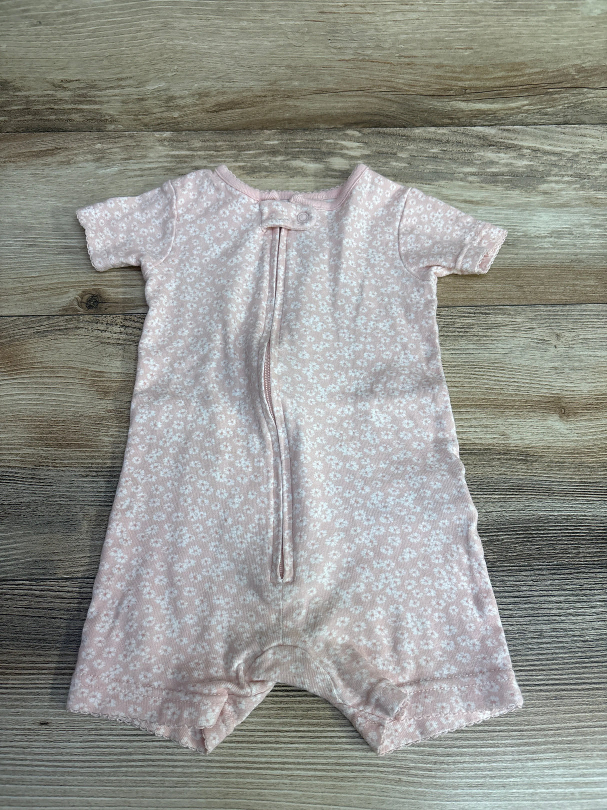 Carter's Floral Shortie Sleeper Pink sz 12m