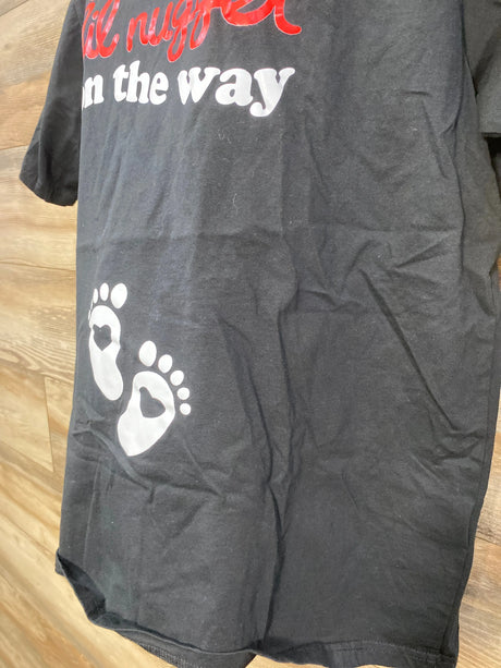 Lil Nugget On The Way Shirt Black sz XXL - Me n Mommy To Be