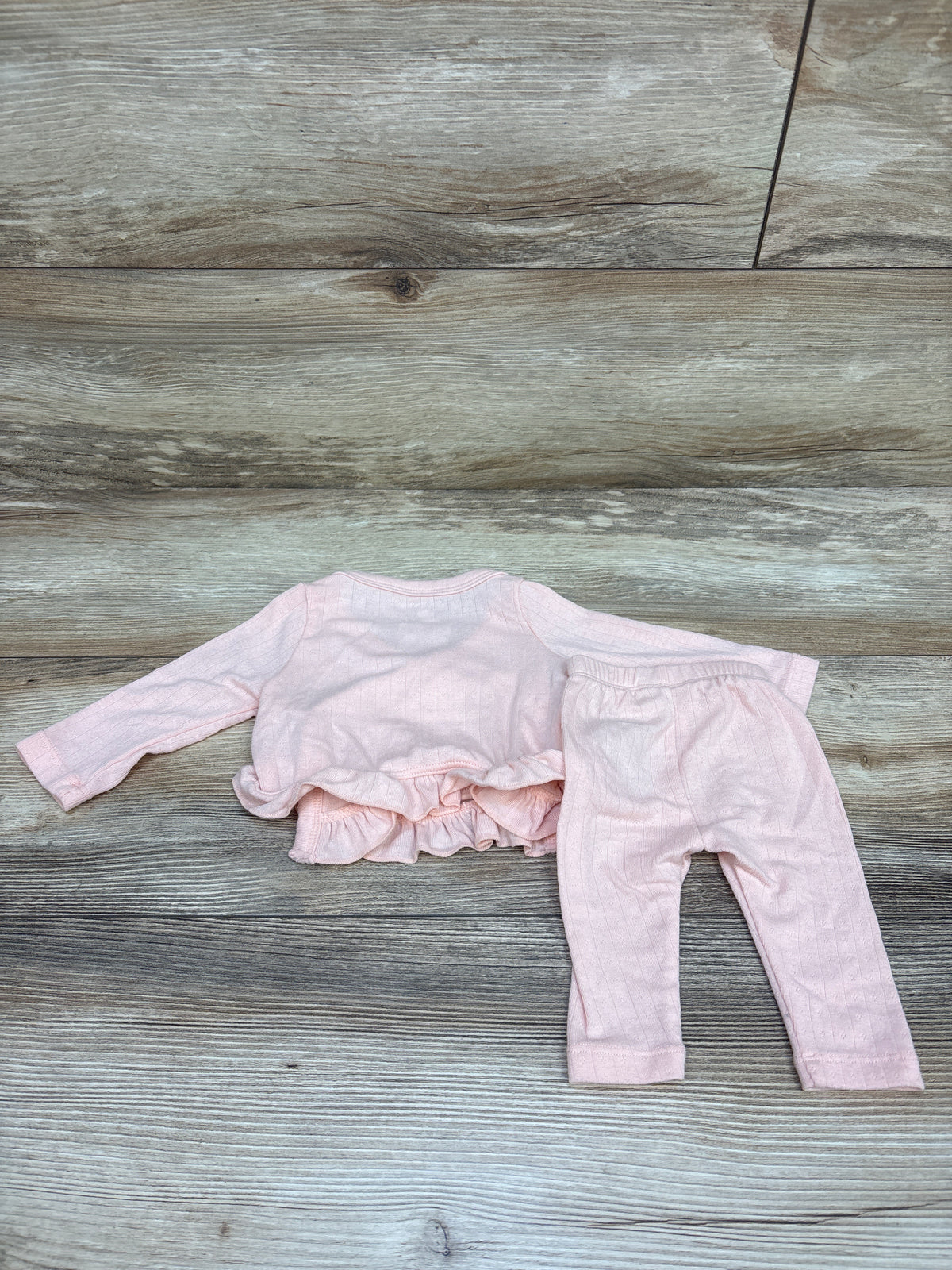 Cloud Island 2pc Ribbed Kimono Shirt & Pants Set Pink sz Newborn