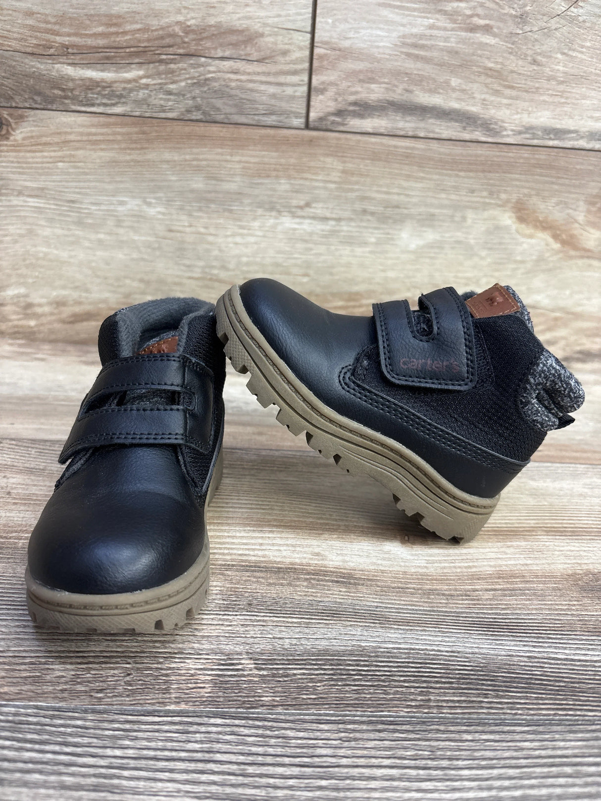 Carter's Boy's Kelso Ankle Boots Black sz 7c