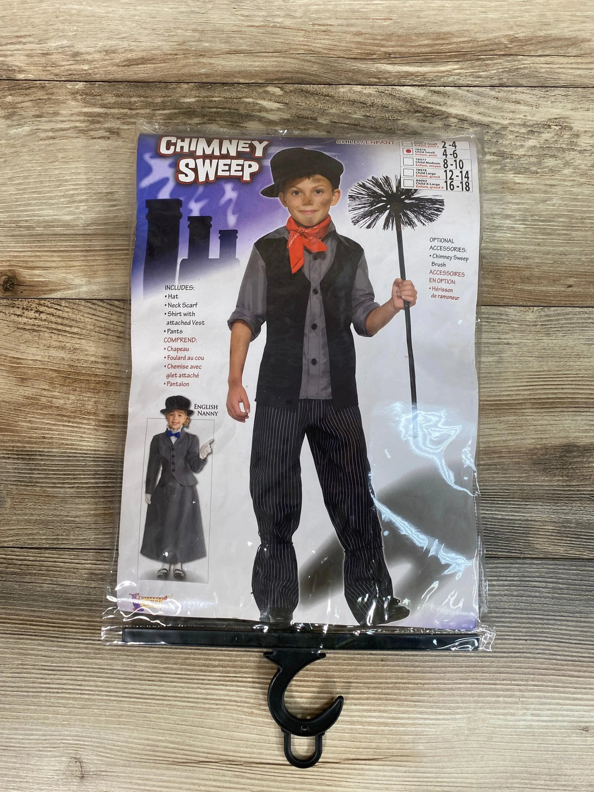 NEW Forum Novelties Chimney Sweep Costume Grey/Black Size 4T-6 - Me 'n Mommy To Be