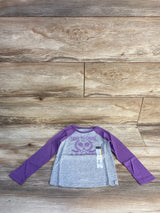 NEW Okie Dokie Here To Cause A Racket Purple/Grey Shirt sz 3T
