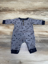 Carter's Henley Coverall Grey sz Newborn