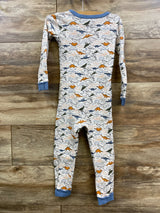 Carter's Dinosaur Sleeper White sz 5T