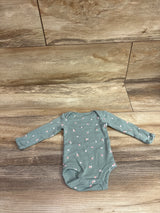 Carter's Long Sleeve Bodysuit Green sz Preemie