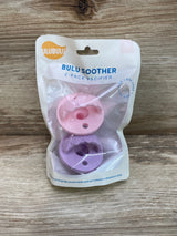 NEW Ulubulu 2pk Silicon Soother Pacifier Baby Pink and Lilac