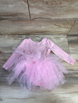 Kiijoy Long Sleeve Tutu Leotard Pink sz 4/5T
