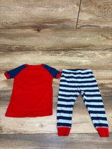 Koala Kids MVP Sleeper 2pc Pajama Set Red sz 24m