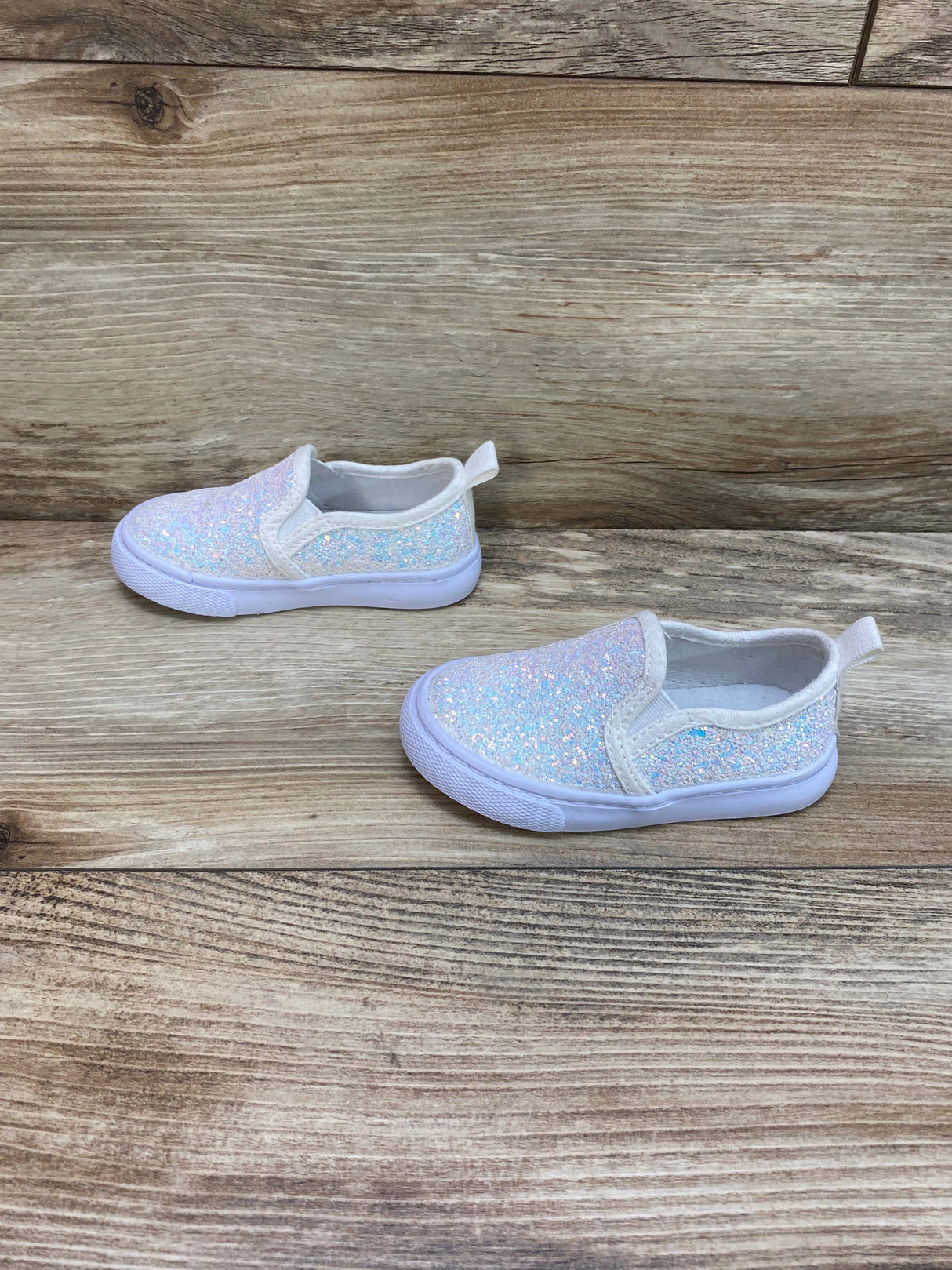 Cat & Jack Madigan Slip-On Glitter Sneakers sz 5c