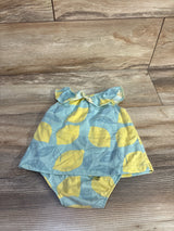 Child Of Mine Lemon Bodysuit Dress Blue sz 3-6m