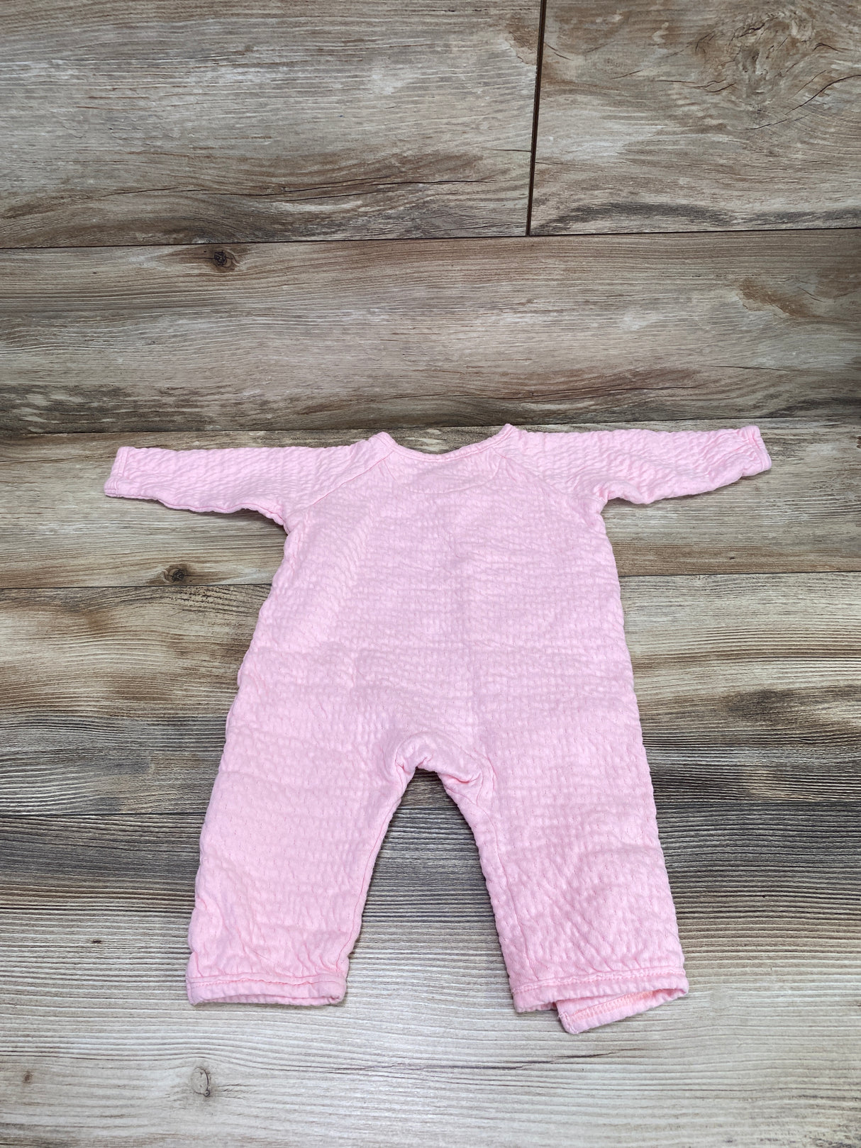 Honest Baby Organic Matelassé Side-Snap Coverall Pink sz 6-9m