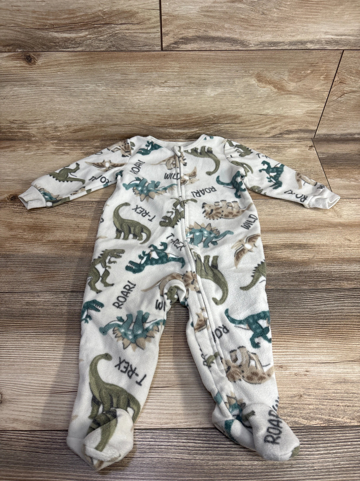 Kids Headquarters Dino Blanket Sleeper Ivory sz 9m