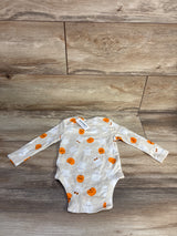 NEW Old Navy Ghost Pumpkin Bodysuit Cream sz 6-12m