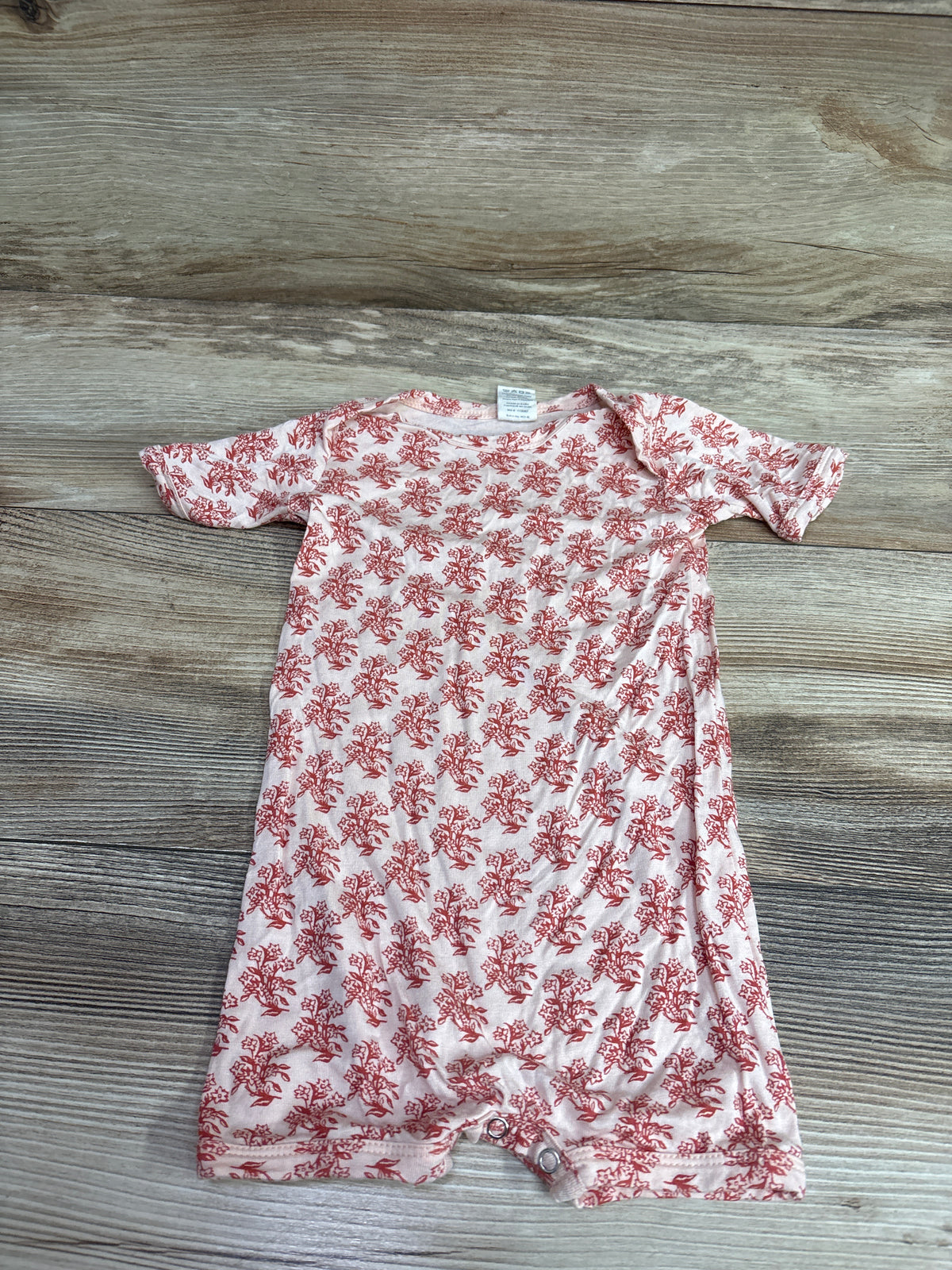 Kate Quinn Bamboo Shortie Romper Pink sz 6-12m
