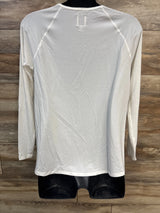 NWOT Gap Maternity Breathe Long Sleeve Shirt White sz Small - Me n Mommy To Be