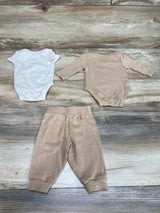 Nike 3pc Bodysuit Set Brown sz Newborn