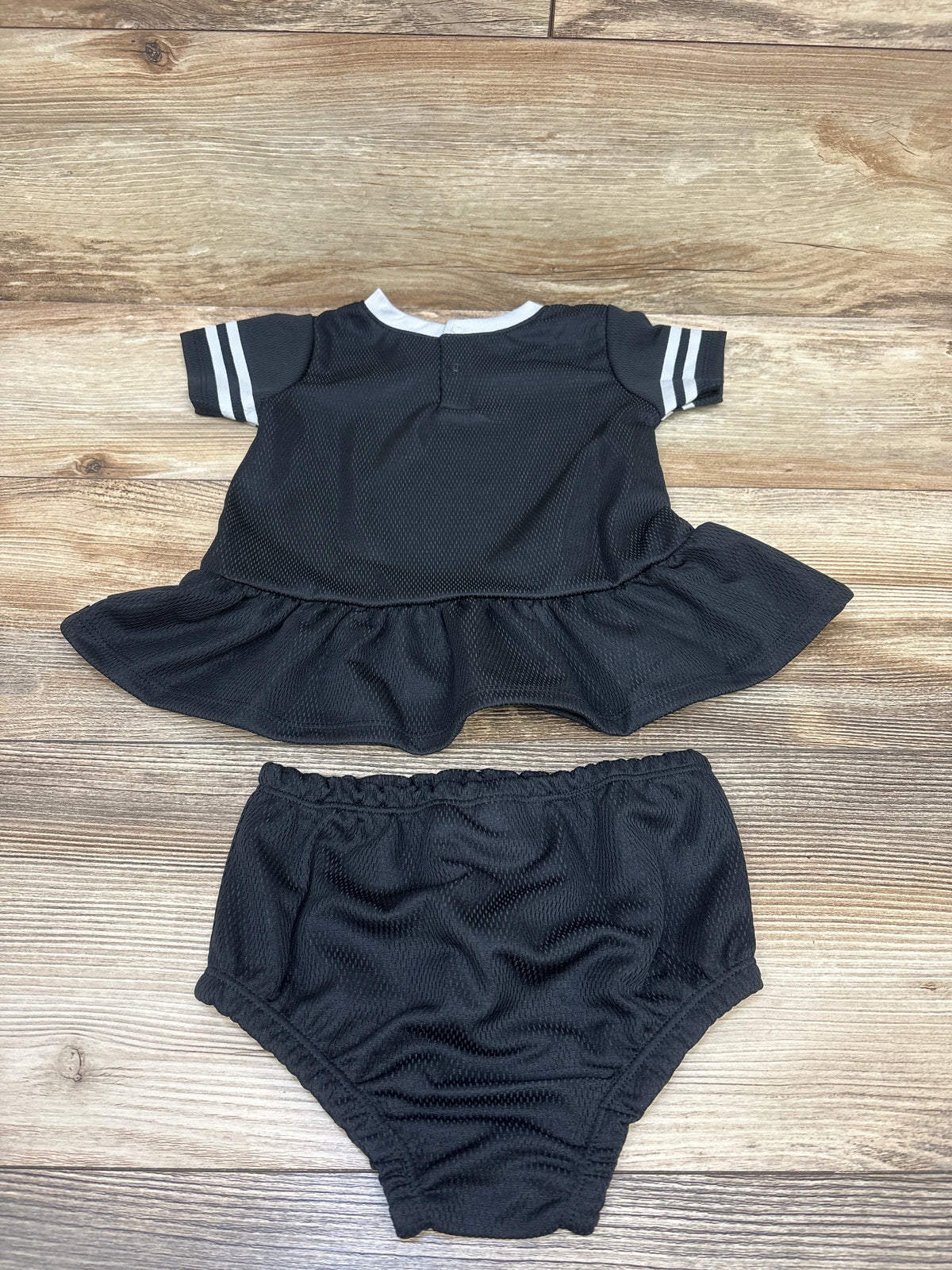 NFL Team Apparel Raiders 2pc Jersey Dress & Bloomers Set Black sz 18m