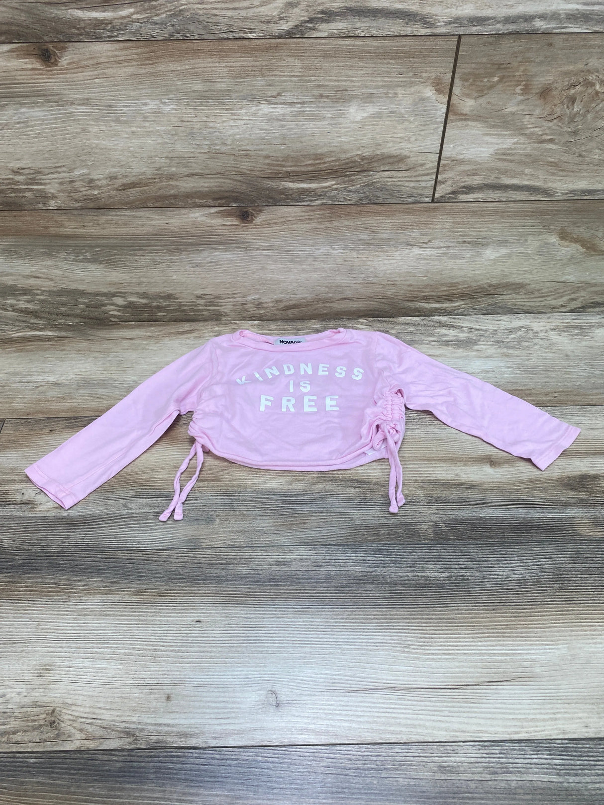 Nova Kids Kindness Is Free Cropped Top Pink sz 18m