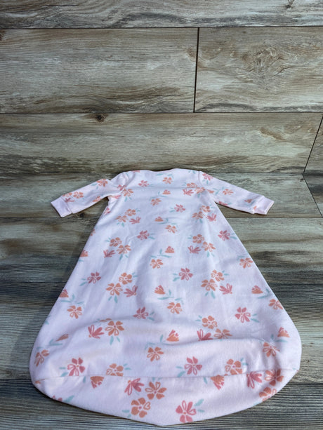 Just One You Floral Fleece Sleep Sack Pink sz 3-6m - Me n Mommy To Be