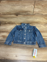 NEW Cat & Jack Ruffle Denim Jacket Blue sz 4T