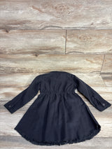 Wonder Nation Frayed Hem Denim Shirt Dress Black sz 4T