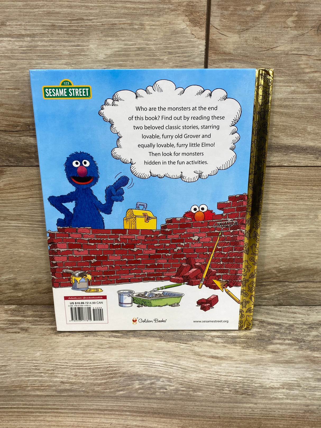 A Big golden Book Monsters At The End Of This Book Starring Grover & Elmo Hardcover