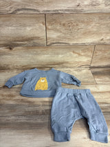 Cloud Island 2pc Bear Sweatshirt & Bottoms Set Blue sz 0-3m