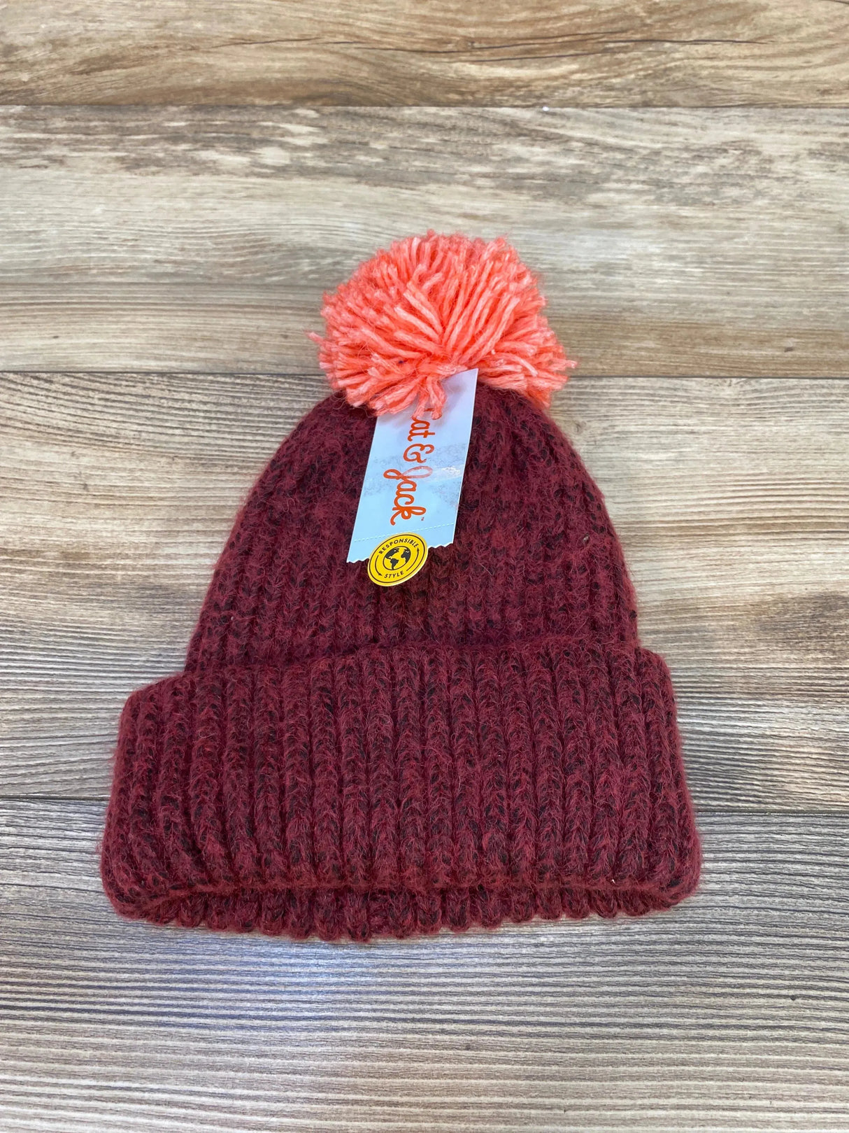 NEW Cat & Jack Pom Beanie Hat sz 2T-5T