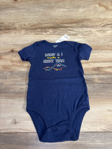 NEW Carter's Daddy & I Make A Great Team Bodysuit Navy sz 24m