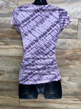 Sonoma Maternity Tie-Dye Ruched Shirt Purple sz Small