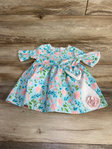 Mudpie Floral Easter Dress Blue sz 9-12m