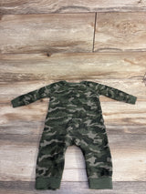 Old Navy Waffle Knit Camo Coverall Green sz 12-18m
