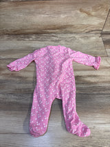 Little Me Bamboo Ruffled Sleeper Pink sz Newborn