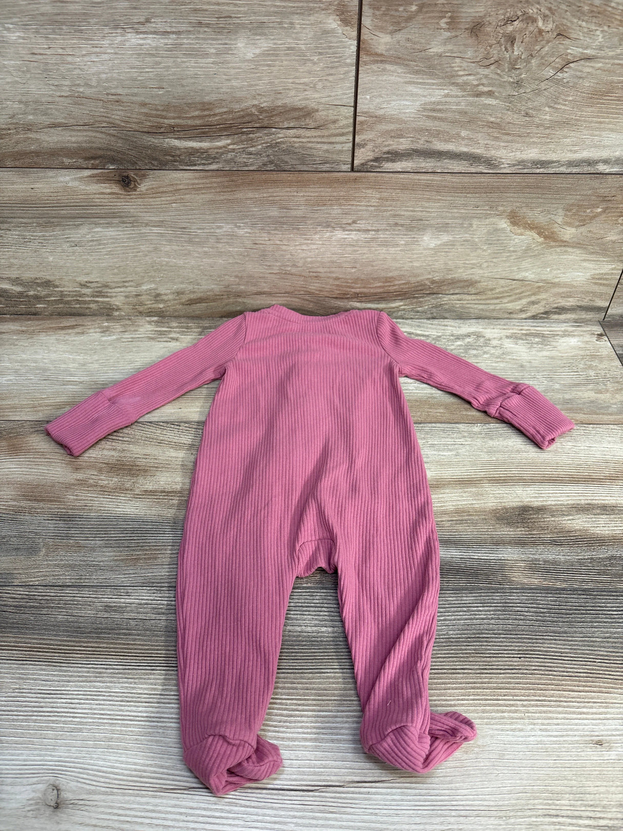 Baby Gap Ribbed Ruffled Sleeper Pink sz 0-3m