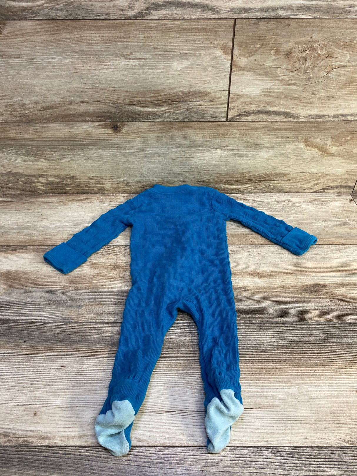 Cloud Island Textured Sleeper Blue sz 3-6m