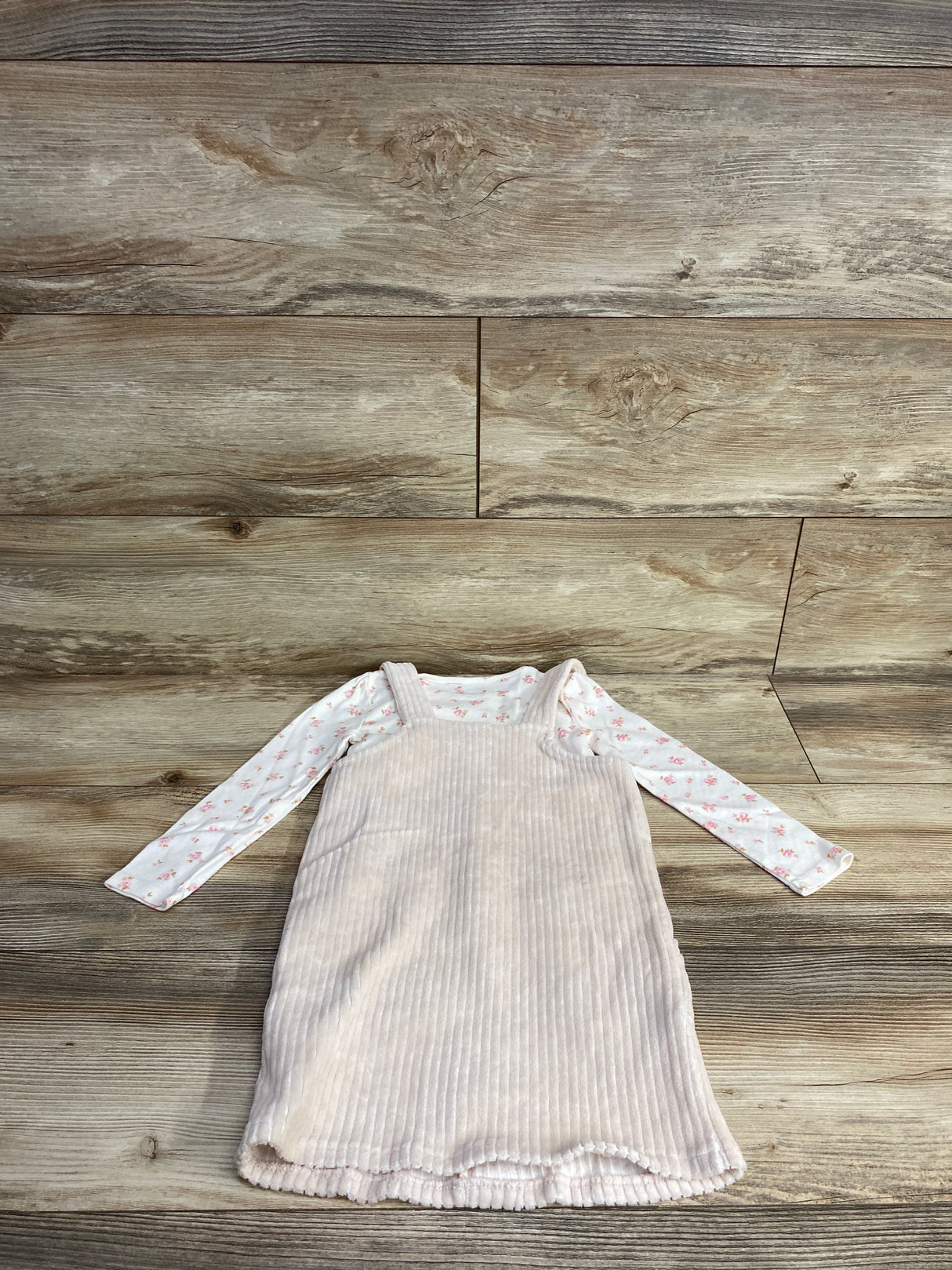 OshKosh 2pc Ribbed Velour Skirtall Pink sz 4T