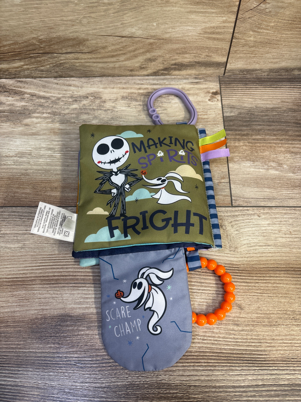 Disney Nightmare Before Christmas My First Scare Soft Crinkle Teether Book