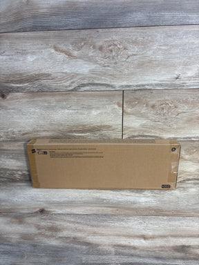 Front view of sealed Marvel Spider-Man Spider-Punk Web Blast toy guitar box showing unopened packaging on wood floor background