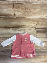 H&M x Disney Minnie Mouse Varsity Jacket Pink sz 9m
