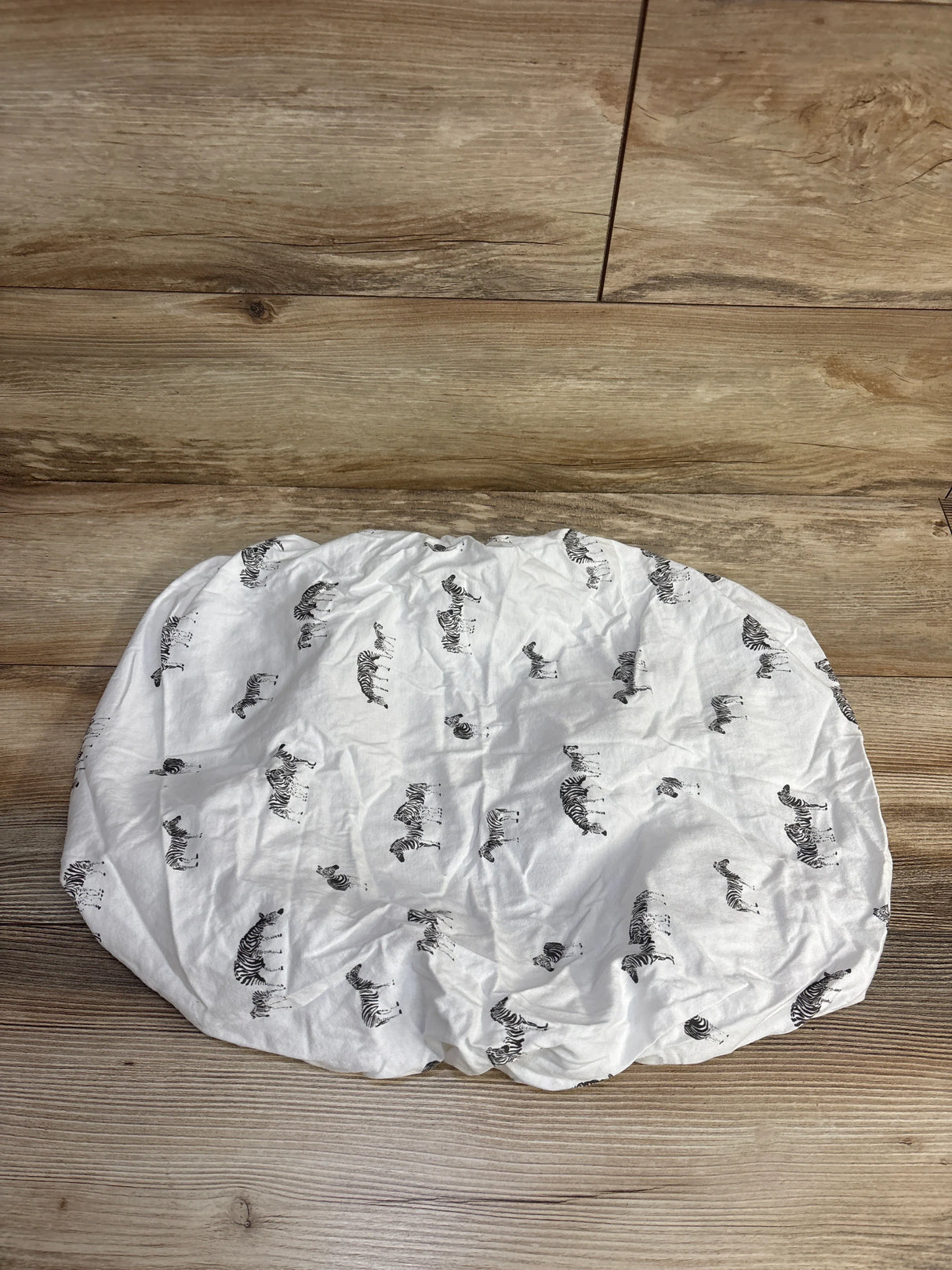 Poppi & Max Organic Fitted Bassinet Sheet, White Zebra Print