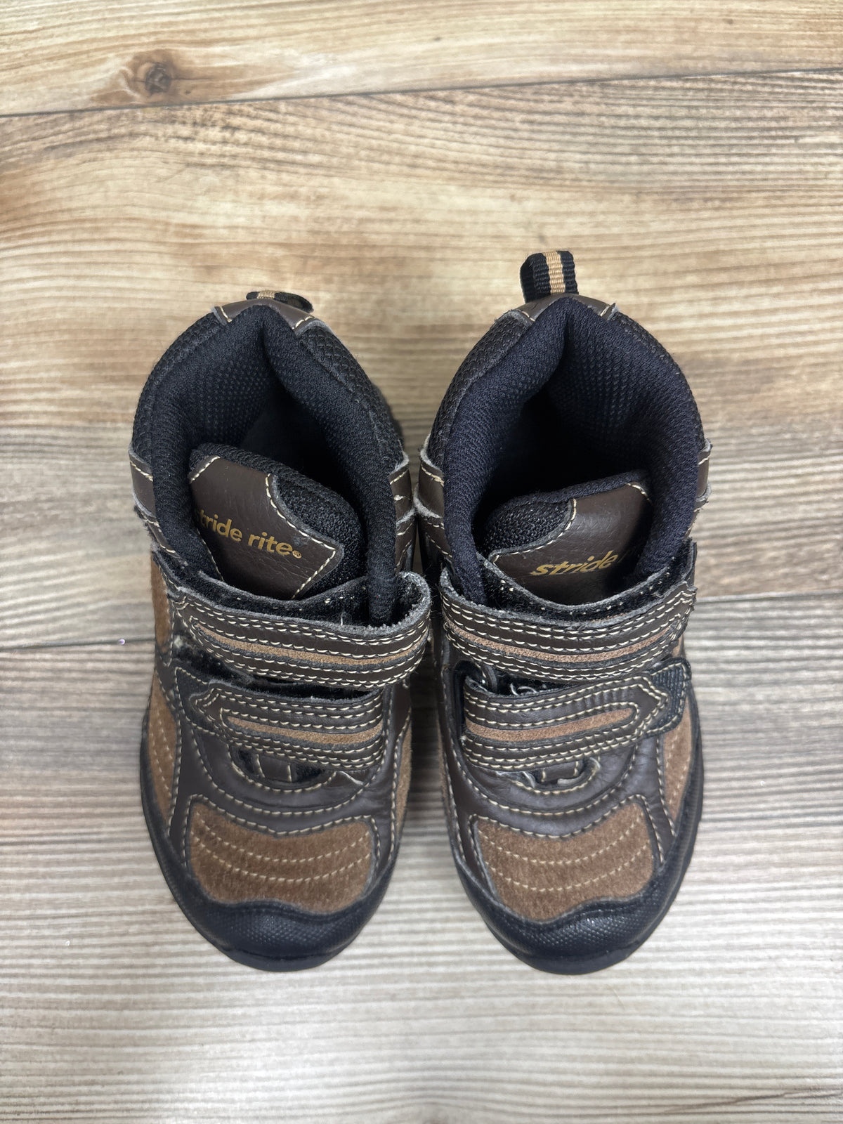 Stride Rite Rugged Richie Hiking Boots Brown sz 8.5c