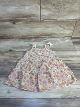 Rabbit + Bear Organic Floral Tiered Dress Beige sz 2T